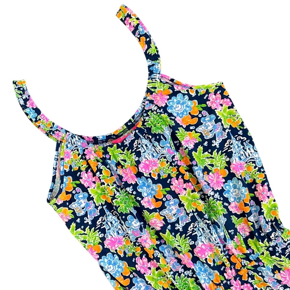 Lilly Pulitzer x Disney Loro Romper Mickey Minnie Floral Skort Cotton Size M NWT - Picture 4 of 11